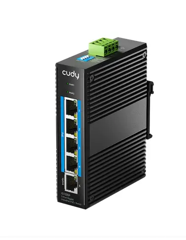 Switch Cudy IG1005P Industrial 5-Port 10/100/1000M PoE+ Switch 65W - 1