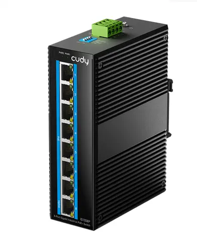 Суич Cudy IG1008P Индустриален 8-Port 10/100/1000M PoE+ Switch 65W