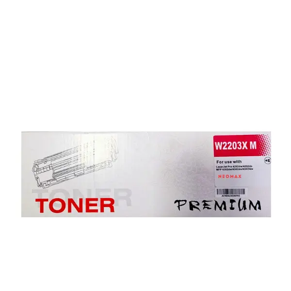ΚΑΣΕΤΑ ΓΙΑ HP Color Laserjet PRO 4202/MFP 4302 - ΥΨΗΛΗΣ ΧΩΡΗΤΙΚΟΤΗΤΑΣ - Ματζέντα - /220X/ - W2203X - PN HT-W2203XM - NEOMAX
