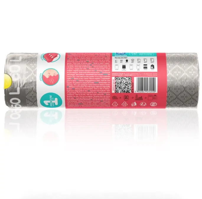ТОРБИ ЗА СМЕТ SILVER 60L С ВРЪЗКА 10БР. PREMIUM №1 VIGO - image 2