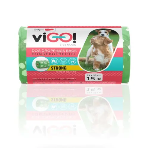 PUNGI PENTRU EXCREMENTE DE CÂINE 15 BUC. PREMIUM VIGO - 2