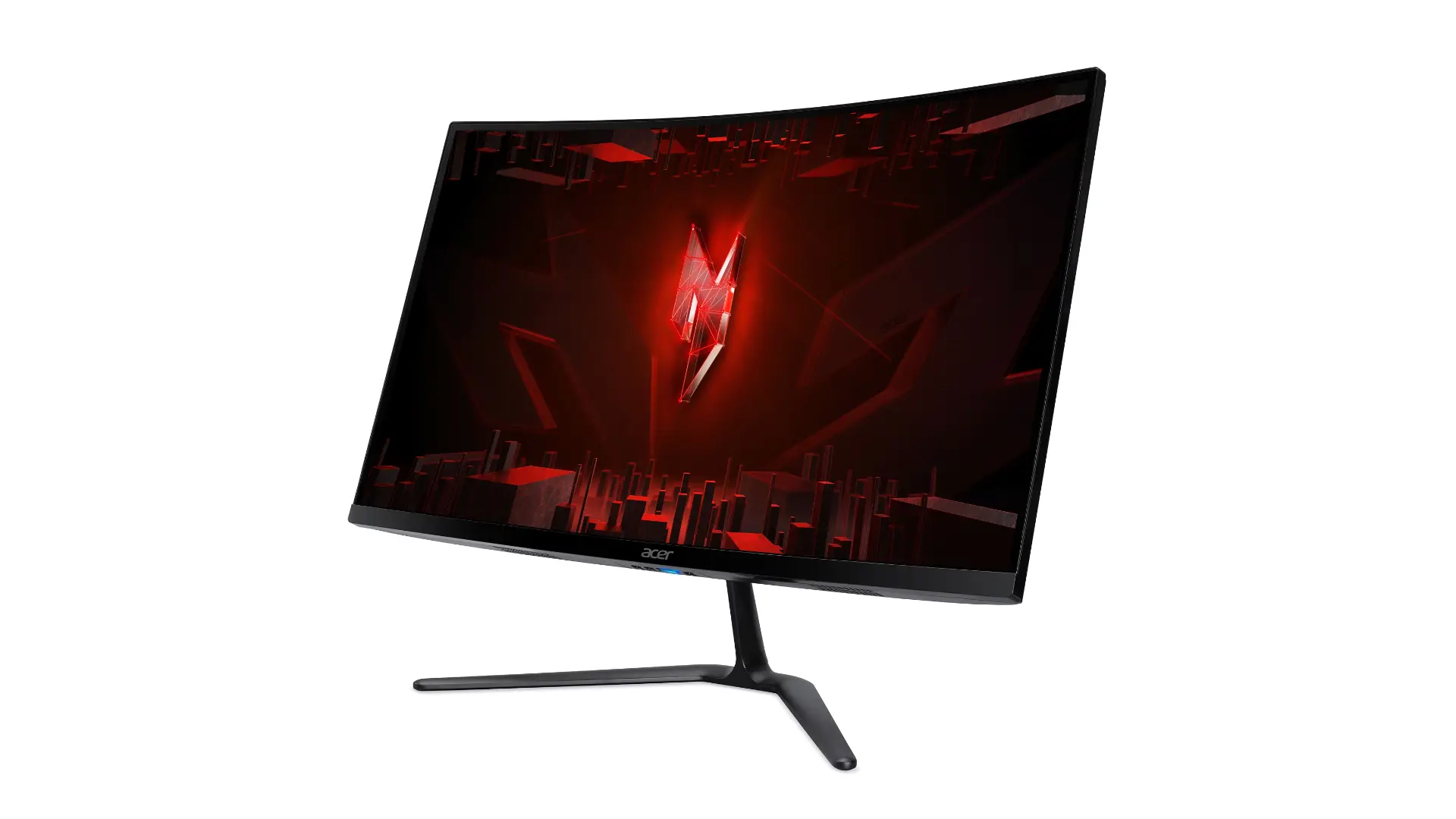 Монитор, Acer Nitro ED270Zbmiipx, 27'' Curved 1500R FHD (1920x1080), VA, 280Hz, 100M:1, 250nits, 5ms(GTG)/1ms (VRB), HDR10, FreeSync Premium, 2xHDMI, DP, Audio Out, VisionCare, ZeroFrame, Speakers, Energy Class E, Black, 2Y - image 2
