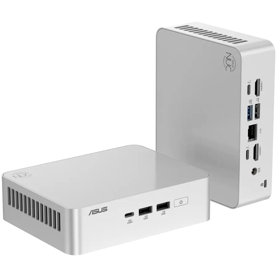 ASUS NUC 15pro+/RNUC15CRSU700002/Intel Ultra 7 255H/Intel Arc graphics/no Storage/no RAM/Intel Wi-Fi 7 BE201/no OS/EU Cord/Kit(L6)/