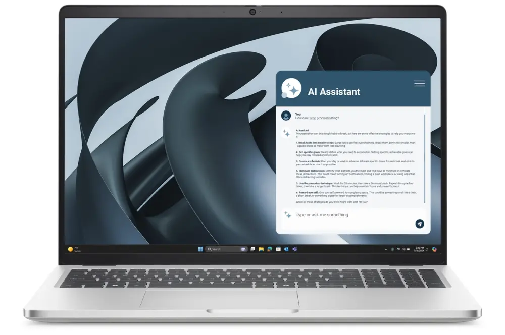 Лаптоп, Dell Pro 16 Plus PB16255, AMD Ryzen 5 PRO 230, 16GB, 512GB SSD Gen4, 16.0" FHD+, AMD Radeon 760M, FgrPr & SmtCd, FHD, IR Cam, Mic, WLAN + BT, Backlit Kb, 3 Cell, W11Pro
