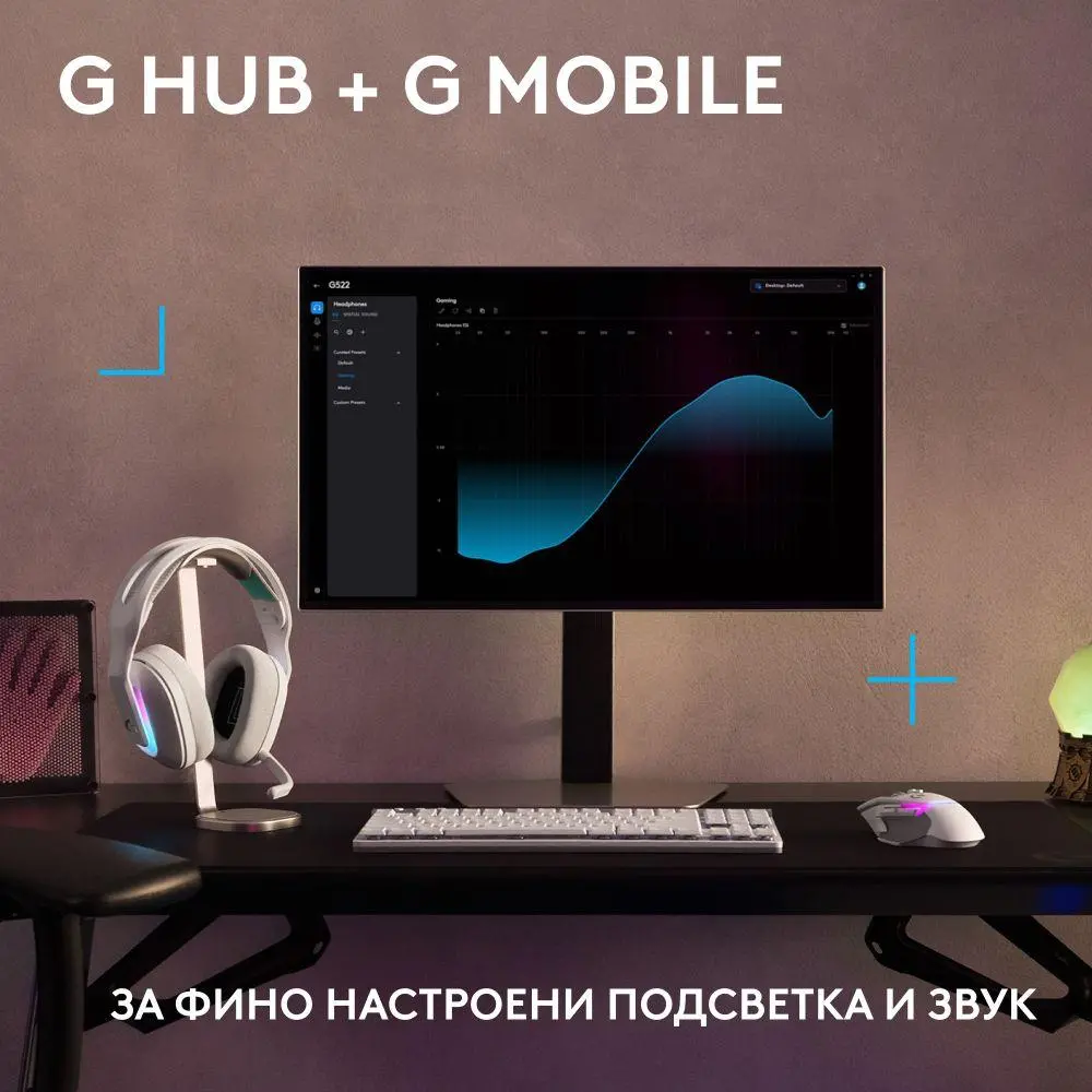 Слушалки, Logitech G522 Gaming Headset, White - image 7