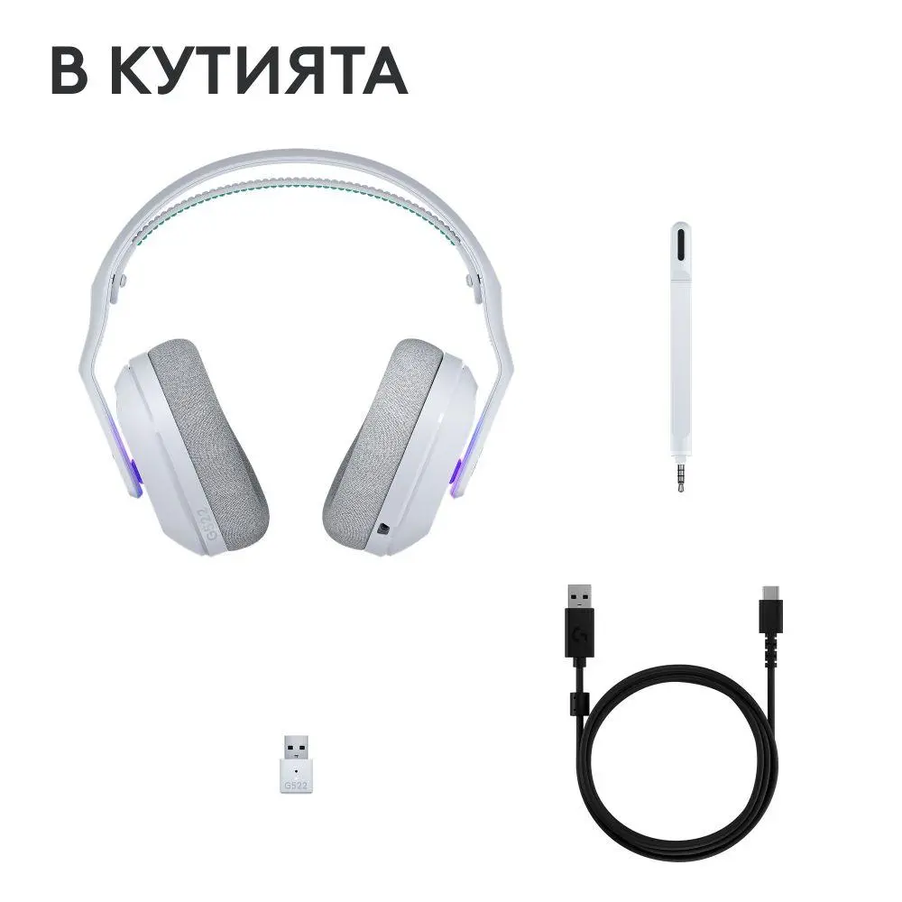 Слушалки, Logitech G522 Gaming Headset, White - image 8