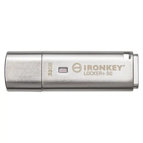 USB памет KINGSTON IronKey Locker+ 50 - 32GB XTS-AES 256-bit