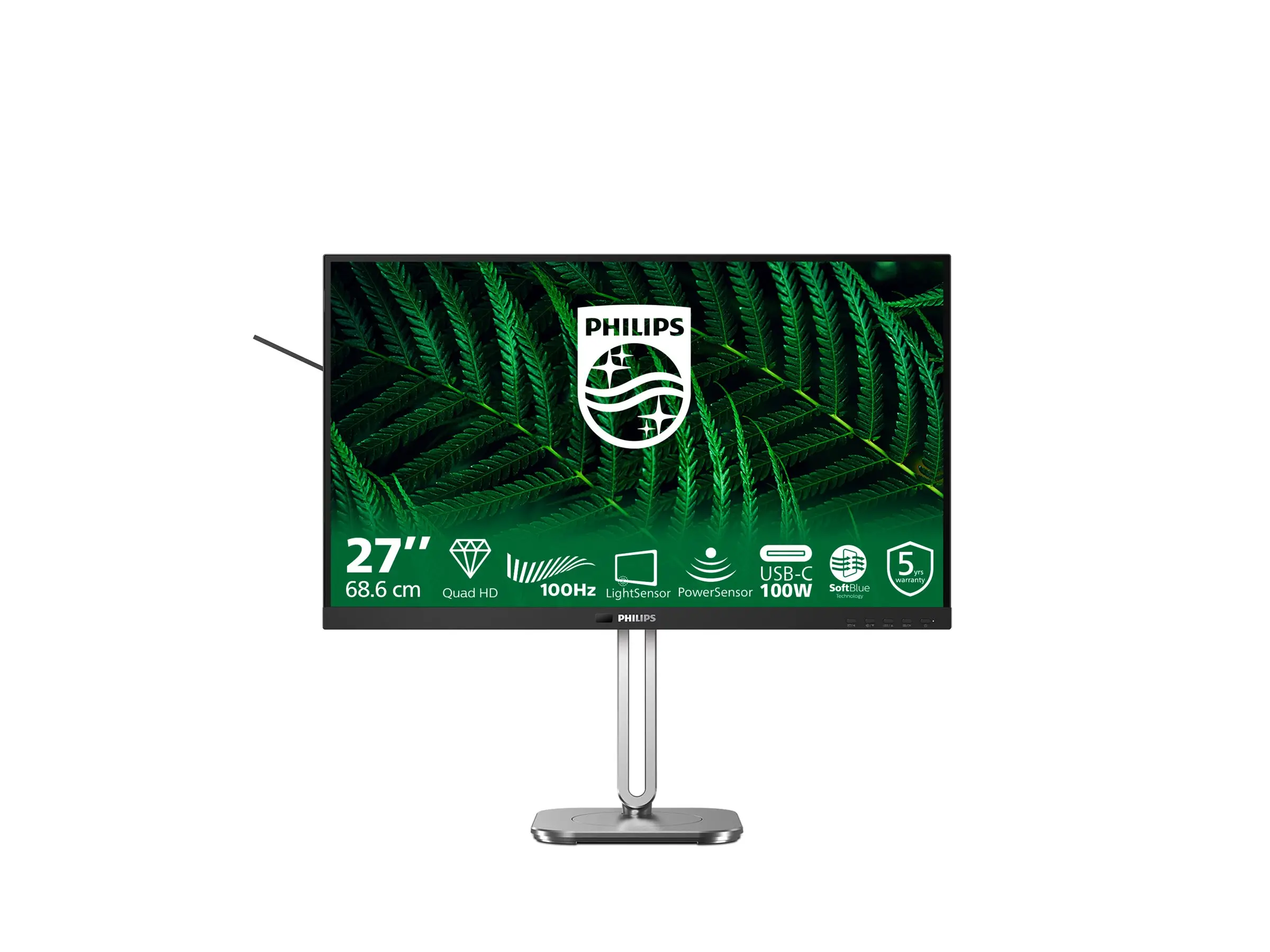 PHILIPS 27B2G5601/00 Οθόνη 27inch 2560x1440 100Hz 2xHDMI DP USB σκούρο γκρι