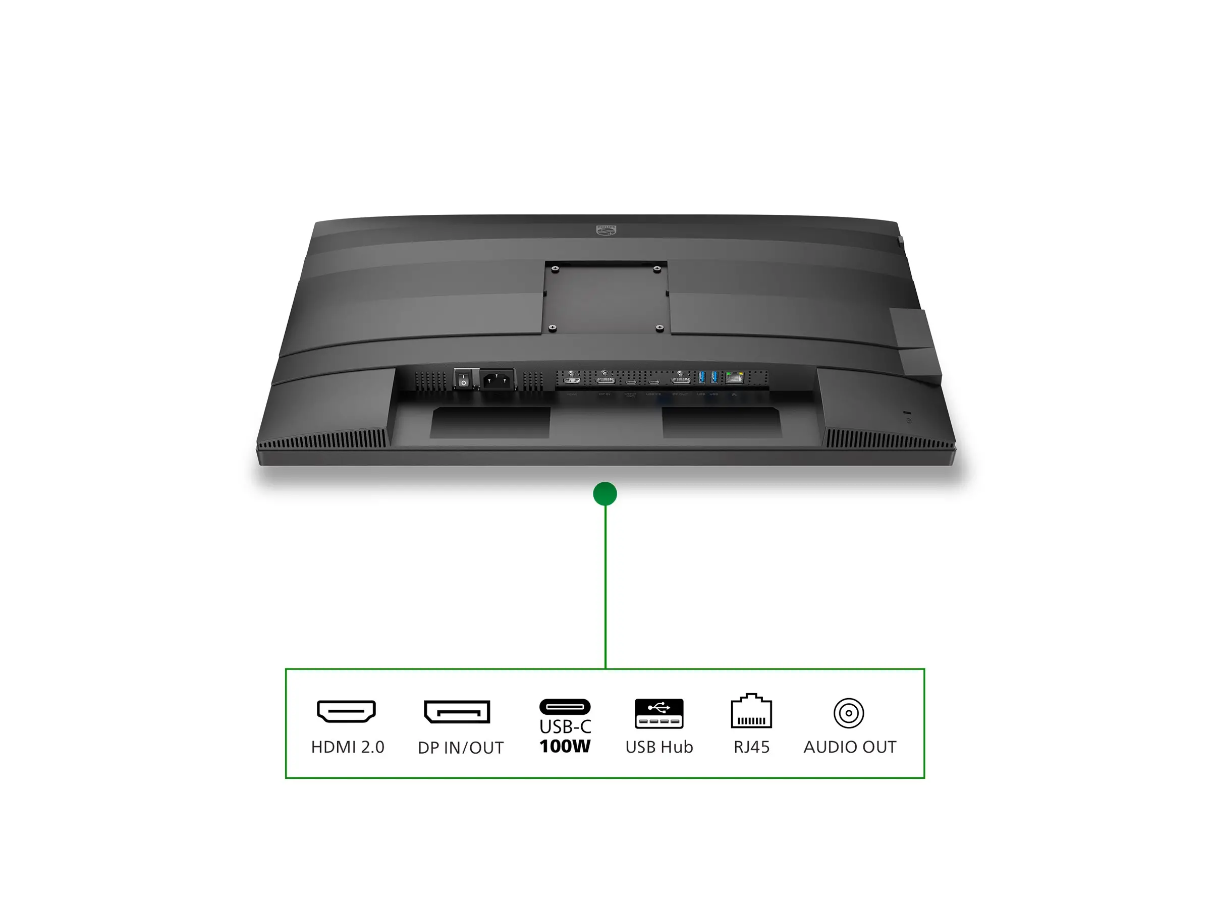 PHILIPS 27B2G5601/00 Οθόνη 27inch 2560x1440 100Hz 2xHDMI DP USB σκούρο γκρι - image 2