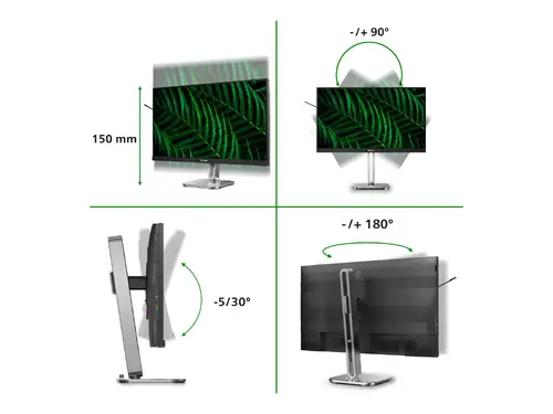 PHILIPS 27B2G5601/00 Οθόνη 27inch 2560x1440 100Hz 2xHDMI DP USB σκούρο γκρι - 7
