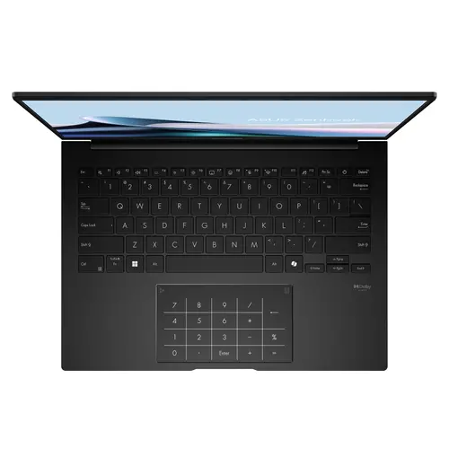 Лаптоп, Asus Zenbook UM3406KA-QD024, Ryzen AI 7 350 2.0GHz (24MB Cache, up to 5.0GHz, 8 cores, 16 Threads  up to 50TOPS, 14 " OLED , (1920 x 1200) , 16GB LPDDR5X (on bnd),1TB  SSD, No OS, Jade Black - image 4