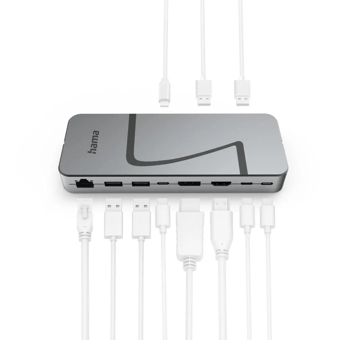 HAMA Докинг станция "Connect2Office Speed", USB4, USB-C, PD, 40 Gbit/s, 10 порта - image 2