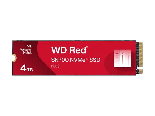 WD Red SSD SN700 NVMe 4TB M.2 2280 PCIe Gen3 8Gb/s internal drive for NAS devices POWERED BY SANDISK