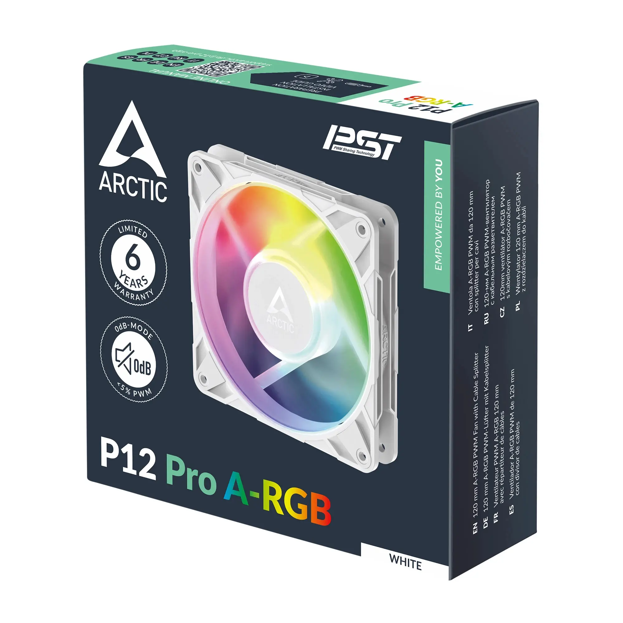 Вентилатор ARCTIC P12 Pro White A-RGB 120mm PWM - image 7