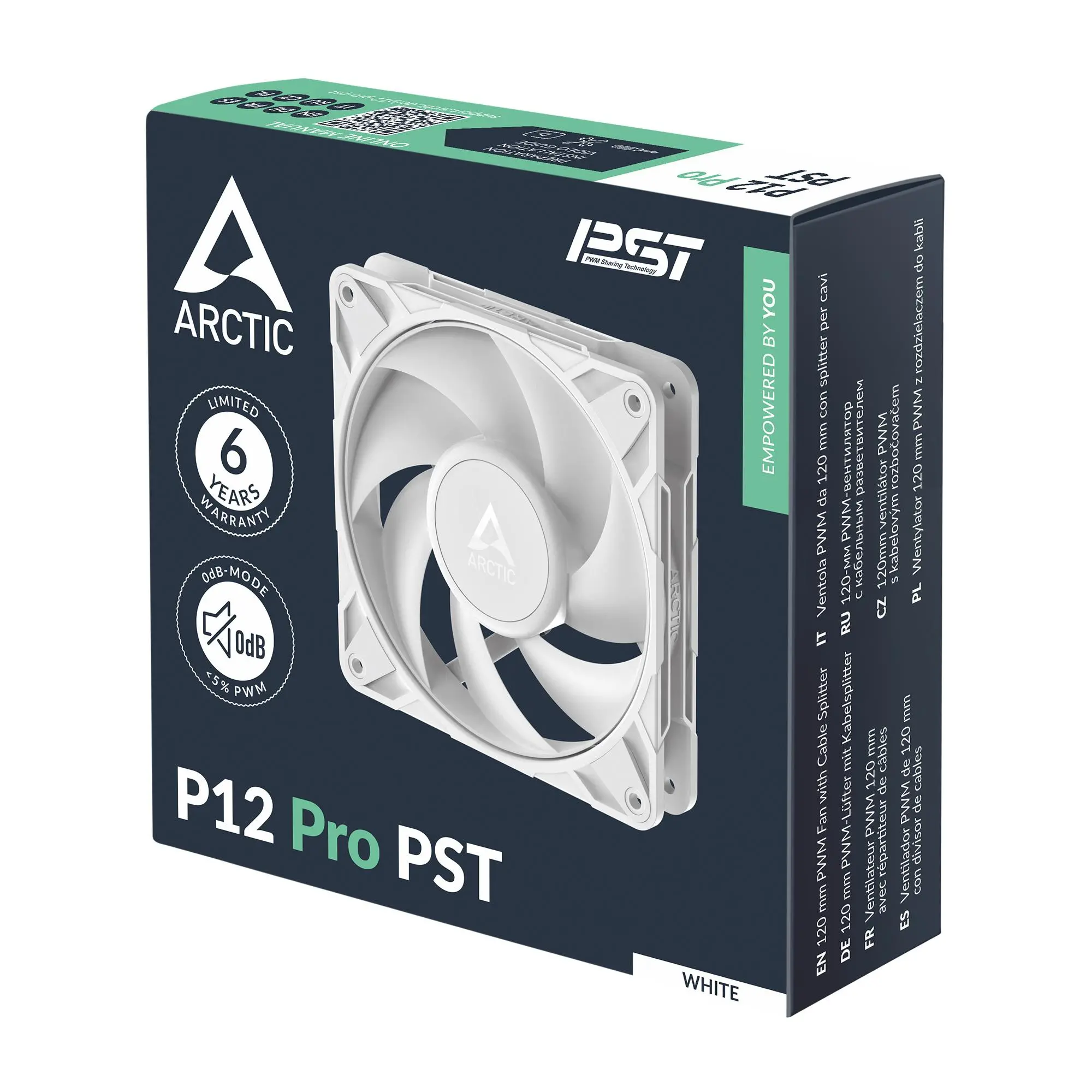 Вентилатор ARCTIC P12 Pro PST White - 120mm PWM - image 5