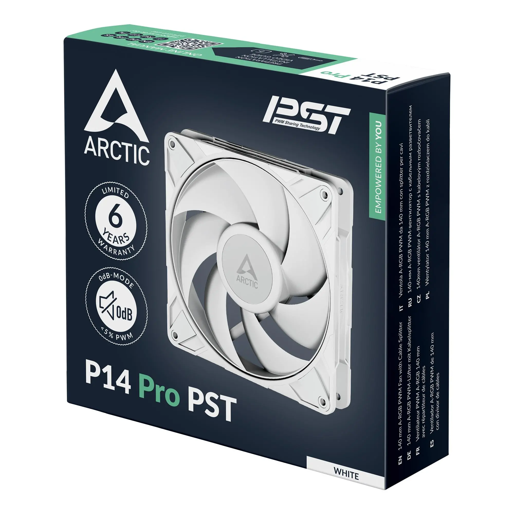 Вентилатор ARCTIC P14 Pro PST White - 140mm PWM - image 5