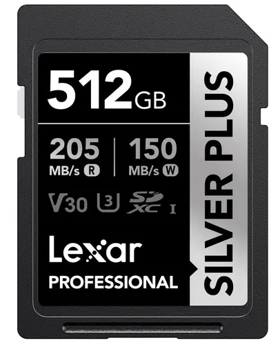 КАРТА ПАМЕТ SDXC 512GB 205/150MB/s UHS-I,C10,V30,U3 LEXAR - image 1