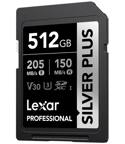 КАРТА ПАМЕТ SDXC 512GB 205/150MB/s UHS-I,C10,V30,U3 LEXAR