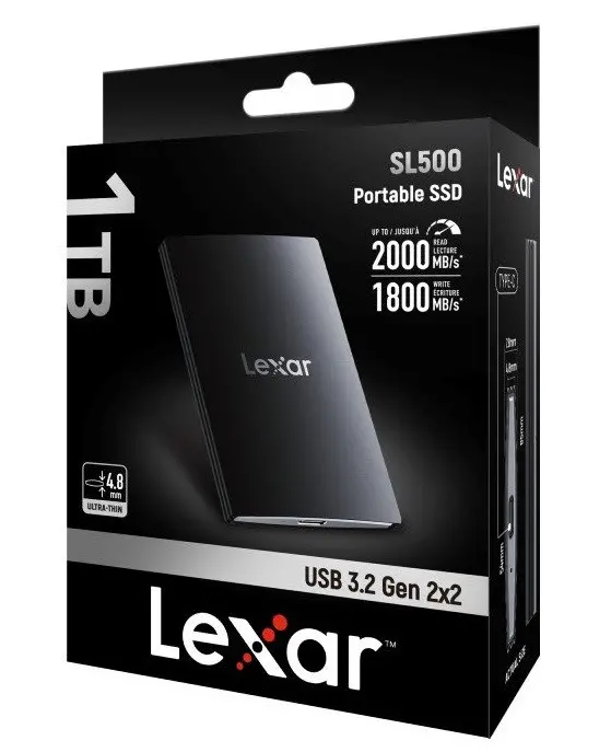 ПРЕНОСИМО SSD SL500 1TB USB 3.2 2000/1800MB/s LEXAR