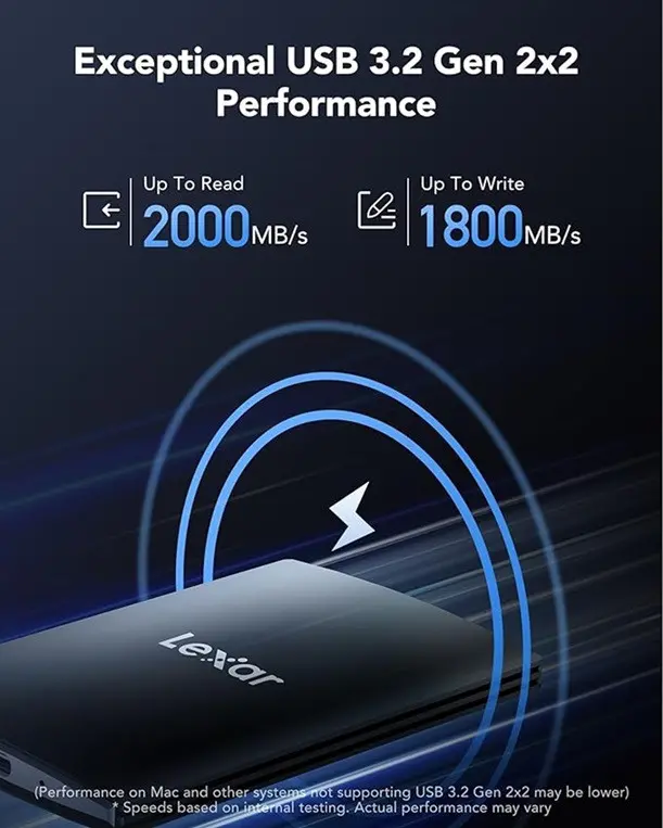 ПРЕНОСИМО SSD SL500 1TB USB 3.2 2000/1800MB/s LEXAR - image 12