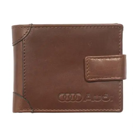 Portofel bărbătesc maro Auto Set cu logo Audi