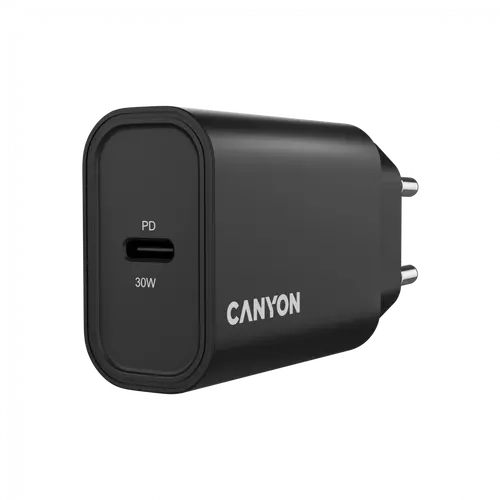 CANYON încărcător OnCharge 30CL Max Power 30W 1xPD EU negru - 5