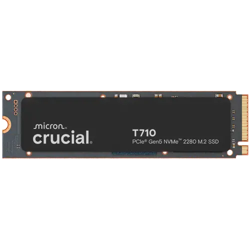 CRUCIAL T710 2TB PCIe Gen5 NVMe M.2 2280 SSD up to 14500 MB/s read and 13800 MB/s write