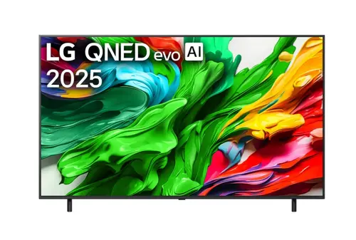 Телевизор, LG 65QNED85A3C, 65" 4K QNED HDR Smart TV, 3840x2160, 120Hz Native (VRR 144Hz), DVB-T2/C/S2, Alpha 8 AI, HDR 10 PRO, webOS 25 ThinQ, 4K Upscaling, WiFi 6, Dolby Vision, FreeSync, Google Cast, Bluetooth 5.3, AirPlay 2, LAN, CI, HDMI, SPDIF, 2 pole Stand