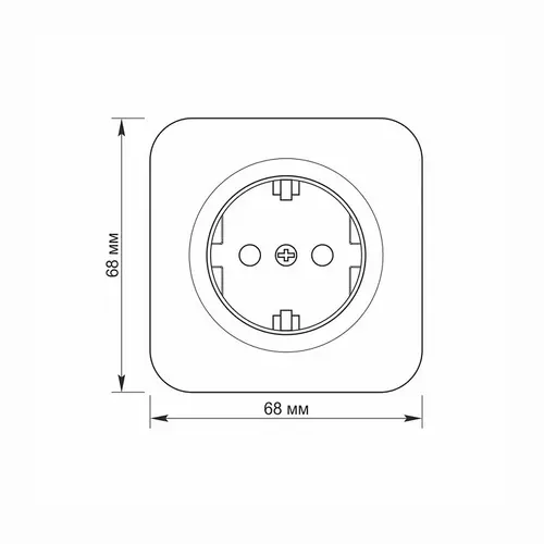 ОТКРИТ КОНТАКТ ТИП ШУКО 16А VF-BNS21G-BG BINERA VIDEX - ГРАФИТ - image 3