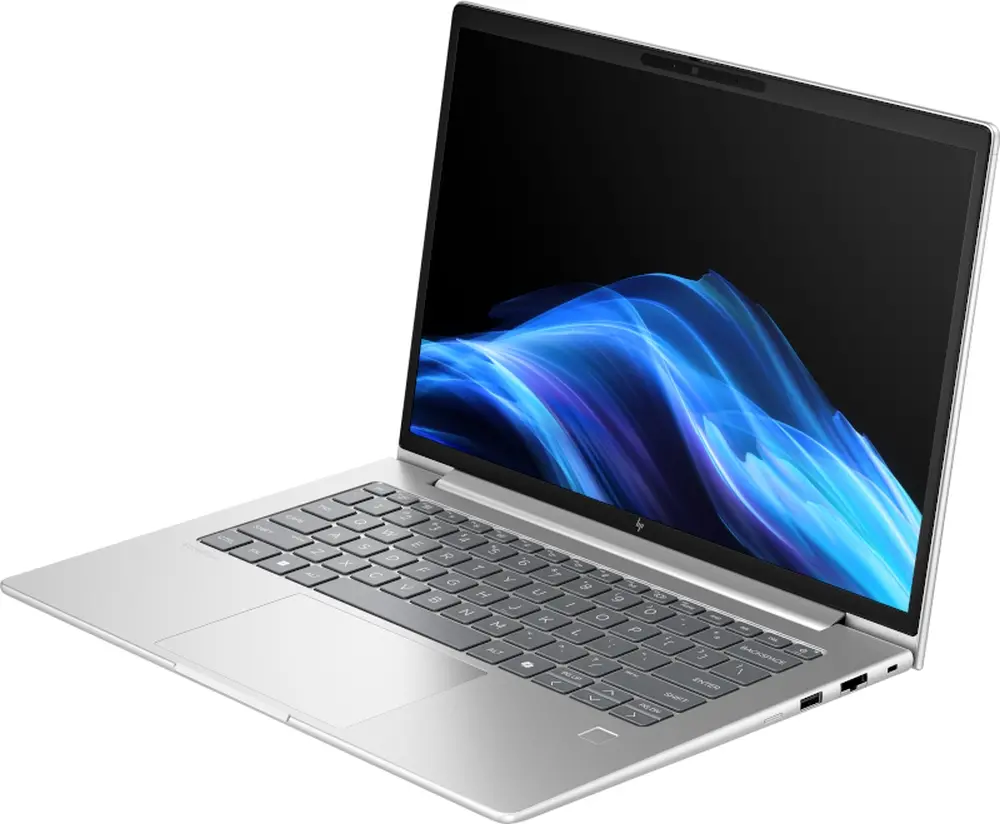 Лаптоп, HP EliteBook 6 G1i AI 14" Pike Silver, Ultra 7-255U(up to 5.2GH/12MB/12C), 14" WUXGA AG 300nits, 16GB 5600Mhz 1DIMM, 512MB PCIe SSD, WiFi 7 + BT 5.4, FPR, Smart Card Reader, Backlit Kbd, 3C Batt, Win 11 Pro, 3Y Offsite - image 2