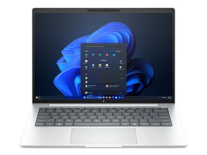 Лаптоп, HP EliteBook 8 G1i AI 14" Glacier Silver, Ultra 7-255U(up to 5.2GH/12MB/12C), 14" WUXGA AG 300nits, 32GB 5600Mhz 1DIMM, 1TB PCIe SSD, WiFi 7 + BT 5.4, Backlit Kbd, FPR, Smart Card Reader, 3C Batt, Win 11 Pro, 3Y Offsite