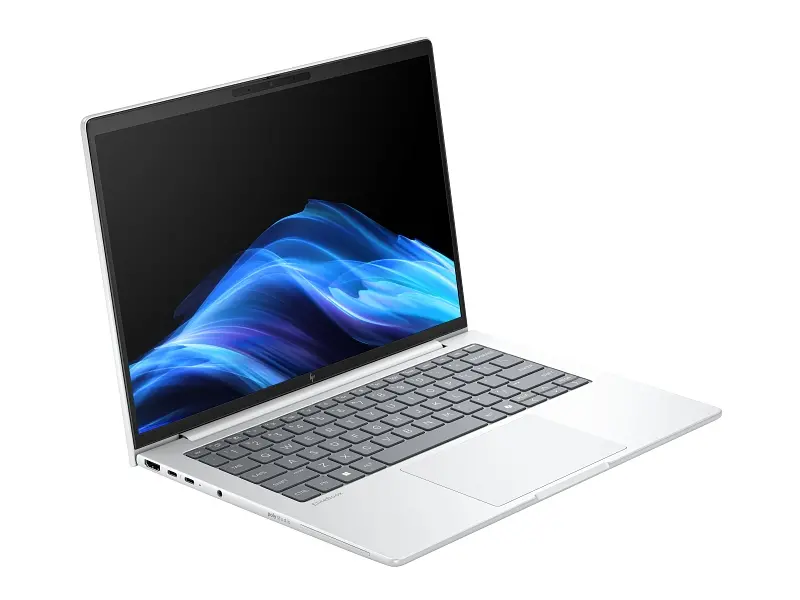 Laptop, HP EliteBook 8 G1i AI 14" Glacier Silver, Ultra 7-255U(până la 5.2GH/12MB/12C), 14" WUXGA antireflexie 300nits, 32GB 5600Mhz 1DIMM, 1TB PCIe - image 1