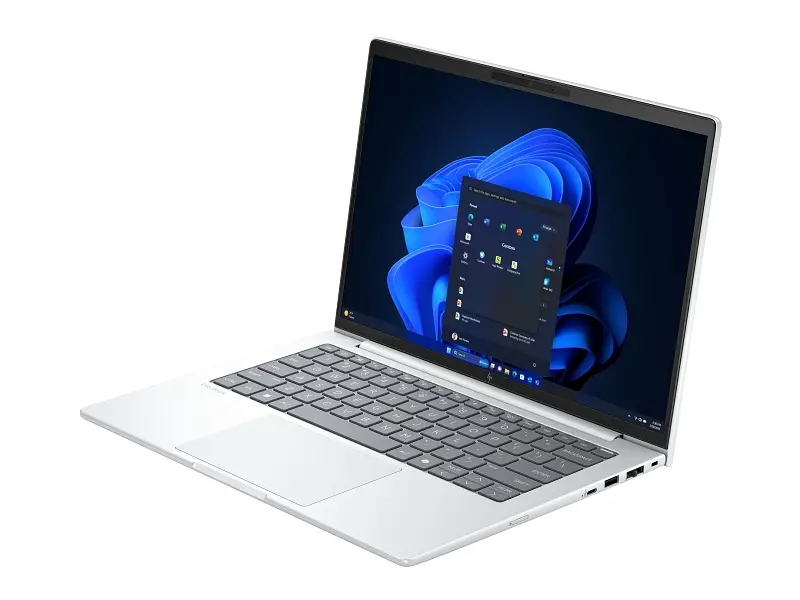 Лаптоп, HP EliteBook 8 G1i AI 14" Glacier Silver, Ultra 7-255U(up to 5.2GH/12MB/12C), 14" WUXGA AG 300nits, 32GB 5600Mhz 1DIMM, 1TB PCIe SSD, WiFi 7 + BT 5.4, Backlit Kbd, FPR, Smart Card Reader, 3C Batt, Win 11 Pro, 3Y Offsite - image 2
