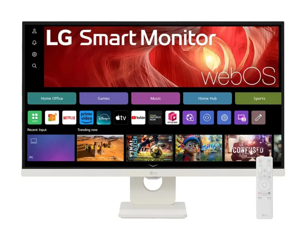 Монитор, LG 27U731SA-W, 27" IPS Smart webOS23, 5ms, 1000:1, 350cd/m, FHD 3840 x 2160, ThinQ, DCI-P3 90%, HDR 10, HDMI, USB Type-C , Bluetooth, Speacers 5W x 2, Tilt, White