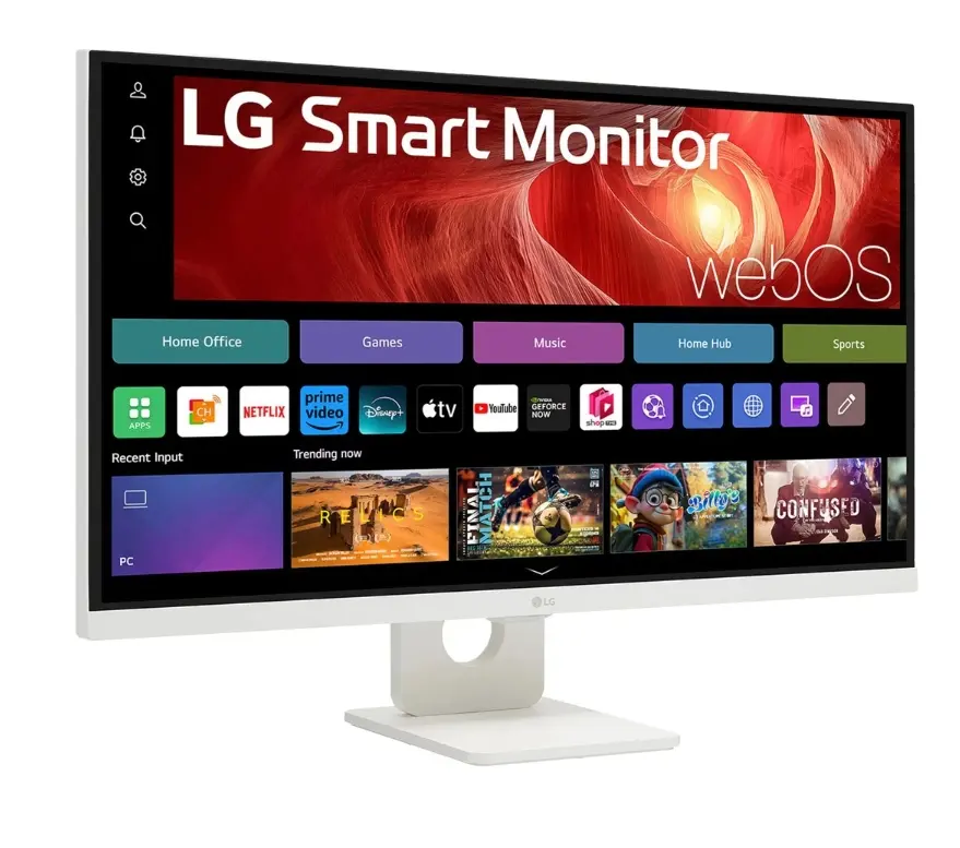 Монитор, LG 27U731SA-W, 27" IPS Smart webOS23, 5ms, 1000:1, 350cd/m, FHD 3840 x 2160, ThinQ, DCI-P3 90%, HDR 10, HDMI, USB Type-C , Bluetooth, Speacers 5W x 2, Tilt, White - image 1