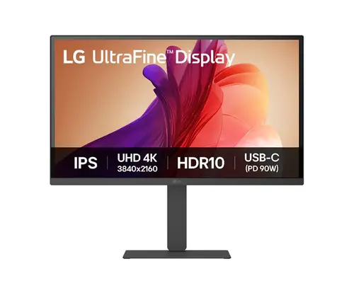 Монитор, LG 27U730A-B, 27" UltraFine UHD, IPS 4K , 5ms, 1000:1, 300cd/m2, 3840 x 2160, DCI-P3 90%, HDR 10, HDMI, USB-C, PD- 90 W, DisplayPort, Reader mode, Dynamic Action Sync, Tilt, Height (Range), Swivel, Speacers 2x5W, LG Switch, Black