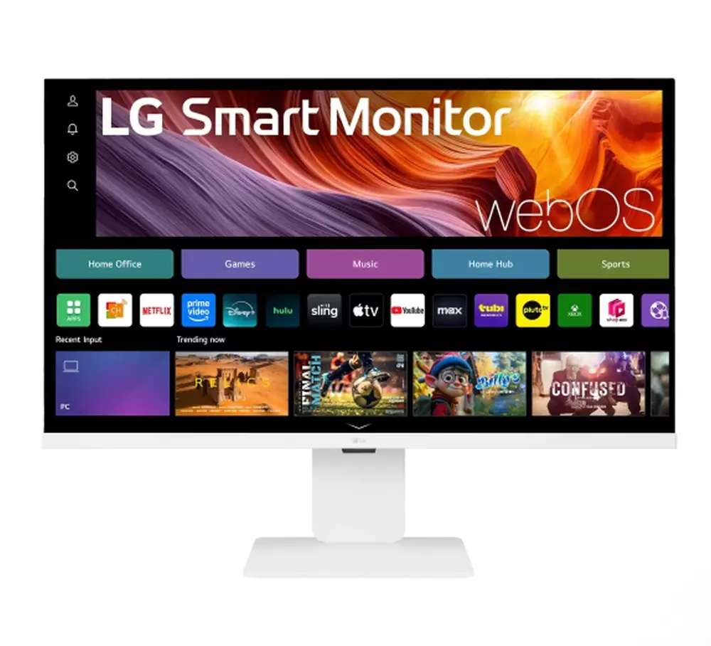 Монитор, LG 32U850SA-W, 31.5" IPS Smart webOS, Web cam, 5ms, 1000:1, 400cd/m, DCI-P3 95%, 4K UHD (3840x2160), ThinQ, HDR 10, HDMI, USB Type-C-PD 90W, Wi-Fi B/in, ThinQ, LG Switch, AirPlay 2, Voice control, Bluetooth, Speacers 5W x 2, LG Switch, Height Adjustabl