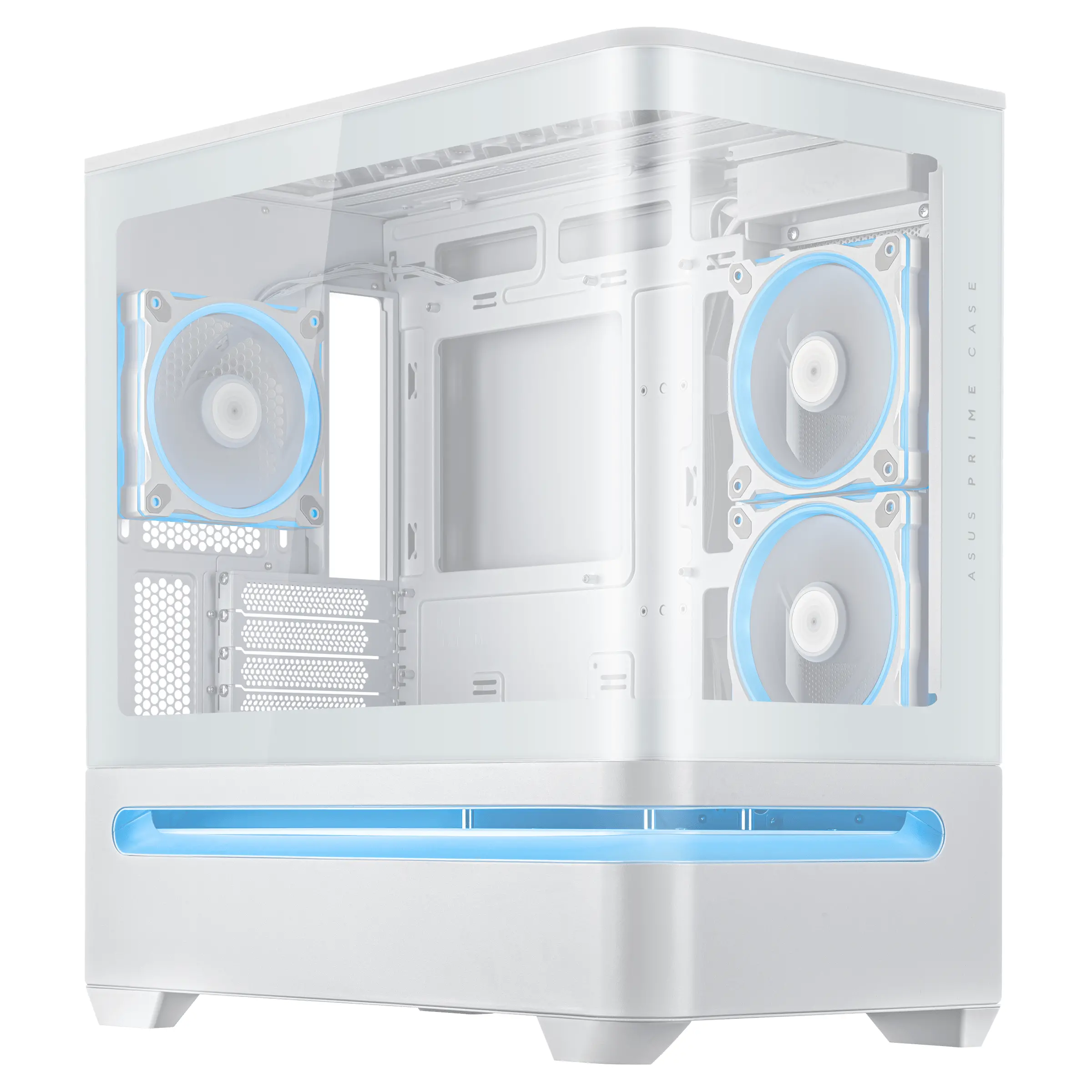 Кутия за компютър, Asus Prime AP202 TG White - image 1