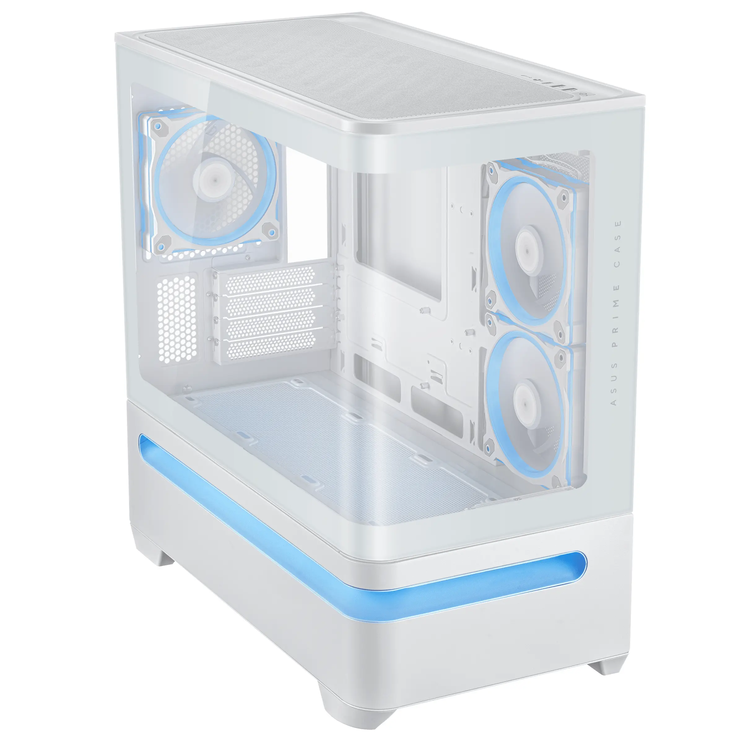 Кутия за компютър, Asus Prime AP202 TG White - image 2