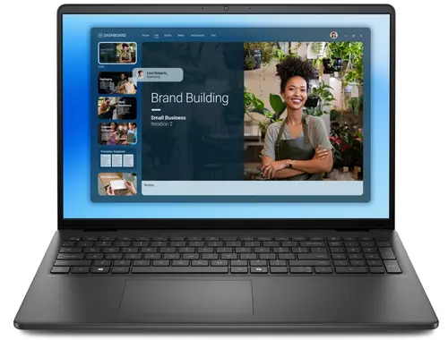 Лаптоп, Dell 16 DC16250, Intel Core 7 150U (10 cores, up to 5.4 GHz), 16.0" FHD+(1920x1200) AG, 300nits, 16GB, 2x8GB, DDR5, 5200 MT/s, 1TB M.2 PCIe, Intel Graphics, Cam, FPR, Wi-Fi 6, Backlit Kb, Win 11 Pro, Carbon Black, 3Y PS