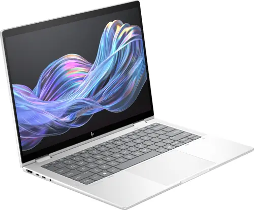 Лаптоп, HP EliteBook X Flip G1i AI 14" Glacier Silver, Ultra 7-258V(up to 4.8GH/12MB/8C), 14" WUXGA AG 800nits Touch, 32GB On-board, 1TB PCIe SSD, HP R15 5G Solution WWAN, WiFi 7 + BT 5.4, FPR, Backlit Kbd, 6C Batt, Win 11 Pro, 3Y Offsite - image 2