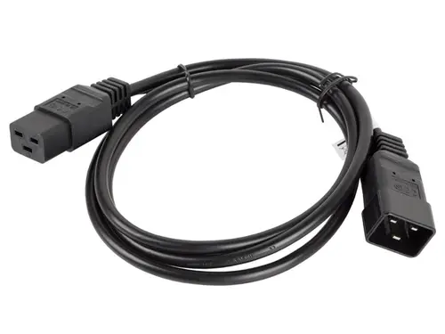 Кабел, Lanberg EXTESION CABLE IEC 320 C19 / C20 1.8m VDE, black - image 1