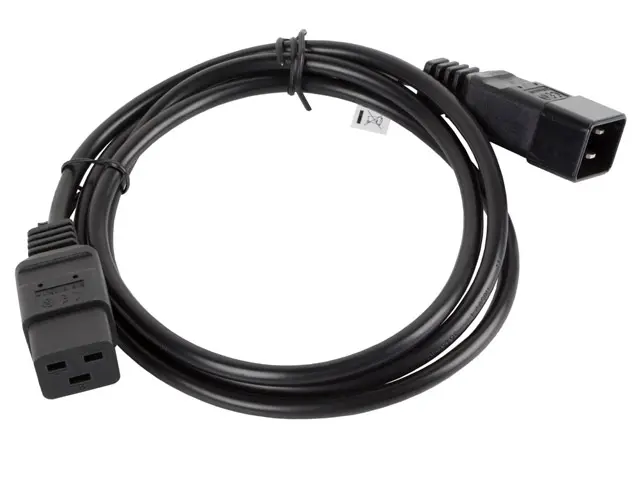 Кабел, Lanberg EXTESION CABLE IEC 320 C19 / C20 1.8m VDE, black - image 2