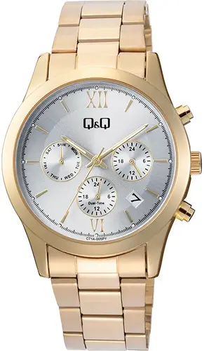 Ceas analogic de damă Q&Q Dual-Time - C71A-005PY - 1