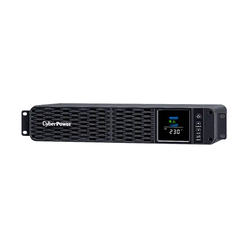 UPS Rackmount 2U economic cu AVR și afișaj LCD color și ieșire sinusoidală (compatibil Active PFC) pentru montare în rack de 19", 1600VA/1000W, 8x IEC - 1
