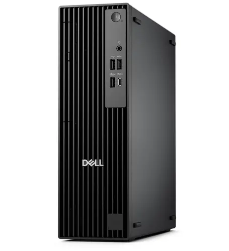 Настолен компютър, Dell Pro Slim QCS1250, Intel Core Ultra 5 235 (13 TOPS NPU, 14cores, up to 5.0GHz), 16GB: 1x16GB, DDR5, up to 5600 MT/s, 512GB SSD, Integrated Graphics, Bulgarian Keyboard&Mouse, 180W, Ubuntu, 3Y PS - image 1