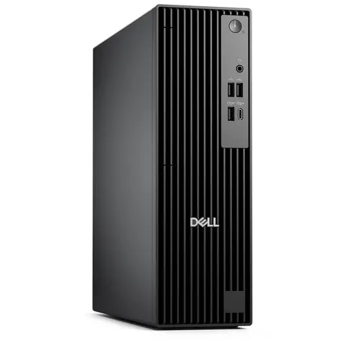 Настолен компютър, Dell Pro Slim QCS1250, Intel Core Ultra 5 235 (13 TOPS NPU, 14cores, up to 5.0GHz), 16GB: 1x16GB, DDR5, up to 5600 MT/s, 512GB SSD, Integrated Graphics, Bulgarian Keyboard&Mouse, 180W, Ubuntu, 3Y PS