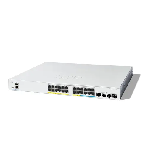 Комутатор, Cisco Catalyst 1300 8-port 2.5GE, 16-port GE, PoE, 4x10G SFP+