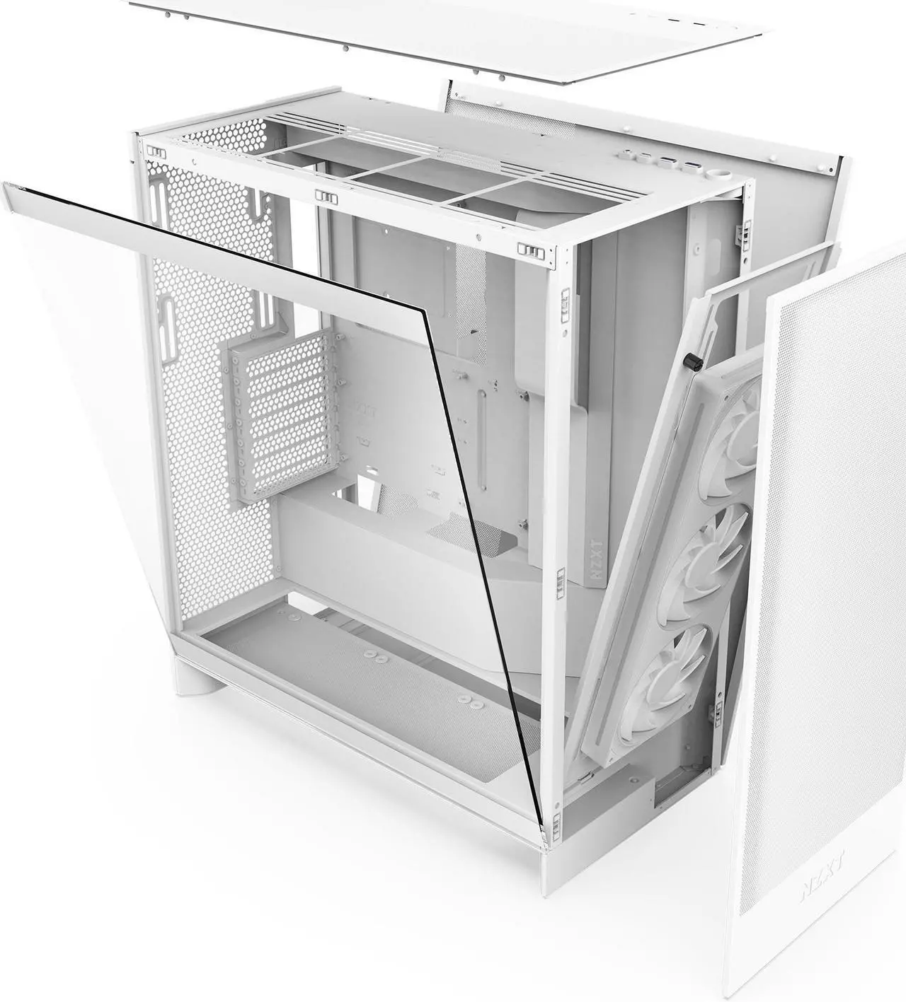 Кутия NZXT H7 Flow RGB 2024 Edition - White - image 6