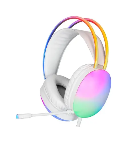 Xtrike ME gaming ακουστικά Gaming Headphones GH-511 - 50mm, RGB, Λευκό - 1